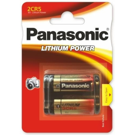 Baterie Panasonic 2CR5, EL2CR5, DL245, KL2CR5, EL2CR5BP, RL2CR5, DL345, 5032LC, 245, 6V, blistr 1ks