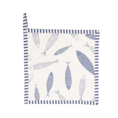 Bavlněná podložka pod hrnce Nautical Fish - 20x20 cm