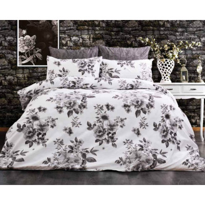 Bavlněné povlečení Daniela šedá 140x200, 70x90 cm