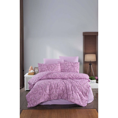 Bavlněné povlečení Lusia růžová 140x200, 70x90 cm