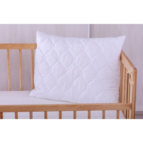 Dětský polštář do postýlky - umělé duté vlákno kuličky 60 x 45 cm bílý