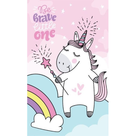 Dětský ručník Jednorožec duha 50x30 cm