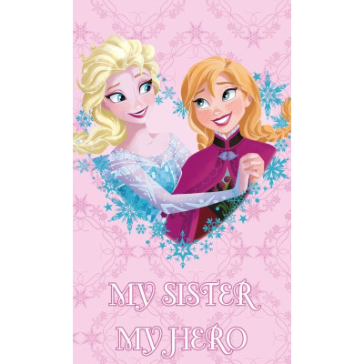 Dětský ručník Ledové Království pink Bavlna - Froté, 50x30 cm