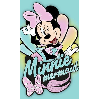 Dětský ručník Minnie mermaid Bavlna - Froté, 50x30 cm