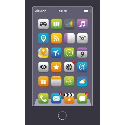 Dětský ručník Telefon Grey Bavlna - Froté, 50x30 cm