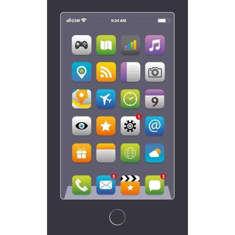 Dětský ručník Telefon Grey Bavlna - Froté, 50x30 cm