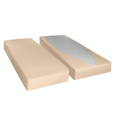 Elastické rychloupínací prostěradlo - béžové 90x200 cm