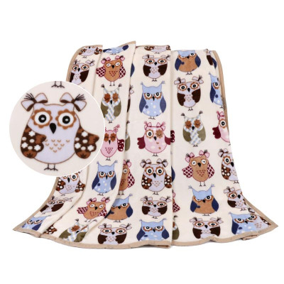 ELLA dětská přikrývka - sovička barevná 75x100 cm