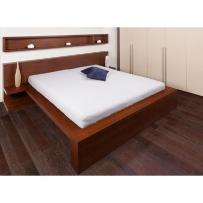 Froté prostěradla - barva bílá 180x200 cm