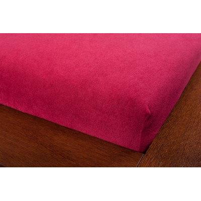 Froté prostěradla - barva bordó 100x200 cm