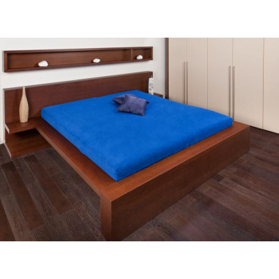 Froté prostěradla - barva královská modrá 120x200 cm