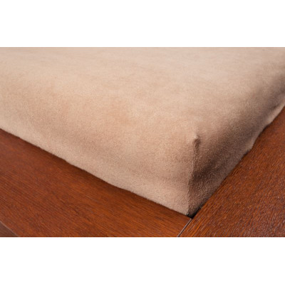 Froté prostěradla - barva ořechová 100x200 cm