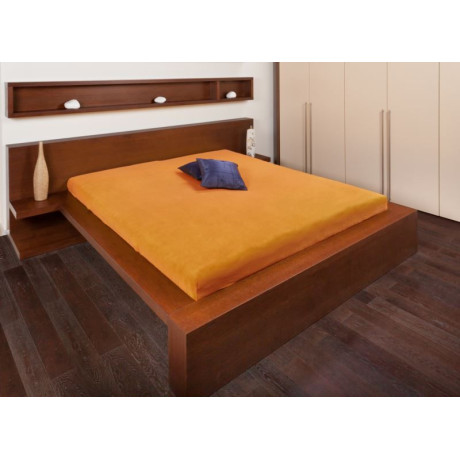 Froté prostěradla - barva pomerančová 120x200 cm