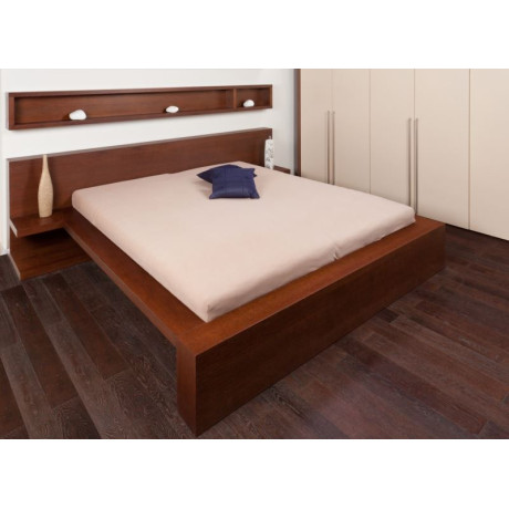 Froté prostěradla - barva smetanová 90x200 cm