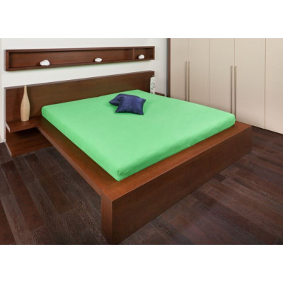 Froté prostěradla - barva zelená 130x200 cm