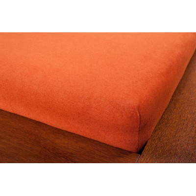 Froté prostěradla - cihlová barva 110x200 cm