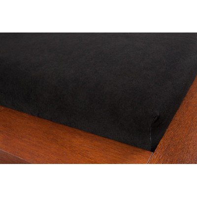 Froté prostěradla - černá barva 120x200 cm