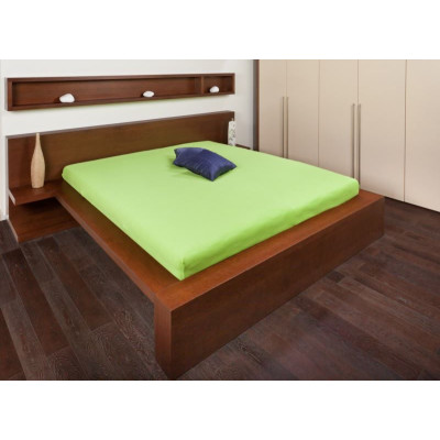 Froté prostěradla - pistáciová barva 130x200 cm