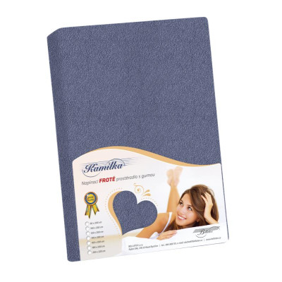 Froté prostěradlo 990x200 cm námořnická modrá