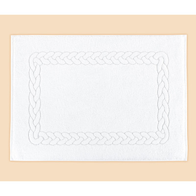 Froté předložka - bílá 50x70 cm