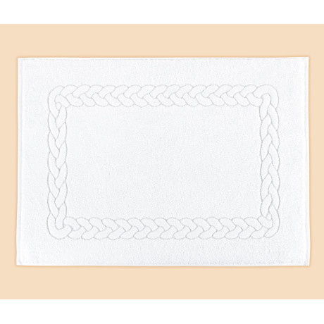 Froté předložka - bílá 50x70 cm