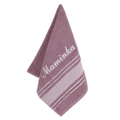 Froté ručník mozaika se jménem MAMINKA