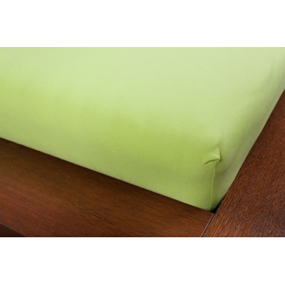 Jersey prostěradla pistáciová - 90x200 m