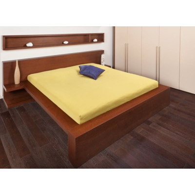 Jersey prostěradla - banánová 90x200 cm