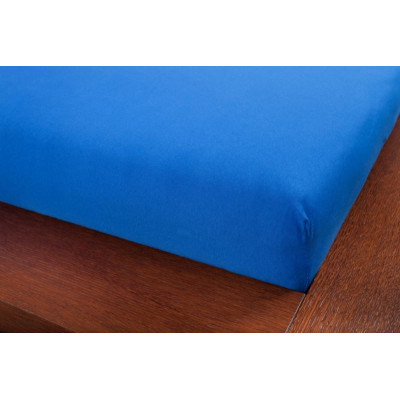 Jersey prostěradla - královská modrá 90x200 cm