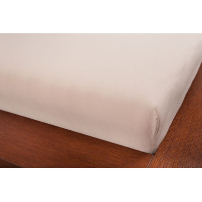 Jersey prostěradla - ořechová 90x200 cm