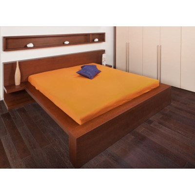 Jersey prostěradla - pomerančová 90x200 cm