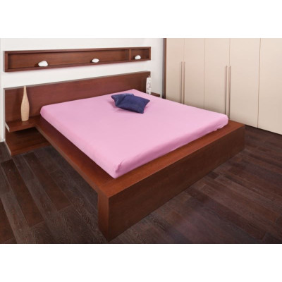 Jersey prostěradla - světle růžová 180x200 cm