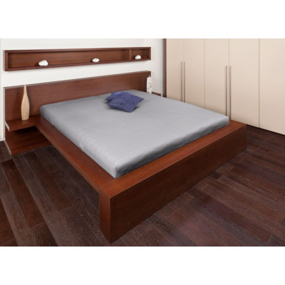 Jersey prostěradla - šedá 180x200 cm