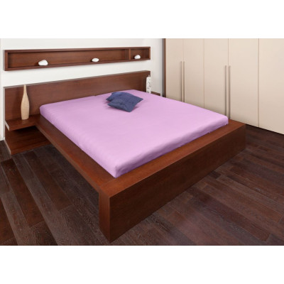 Jersey prostěradla - švestková 90x200 cm