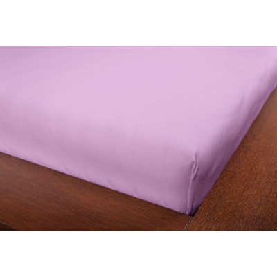 Jersey prostěradla - švestková 90x200 cm