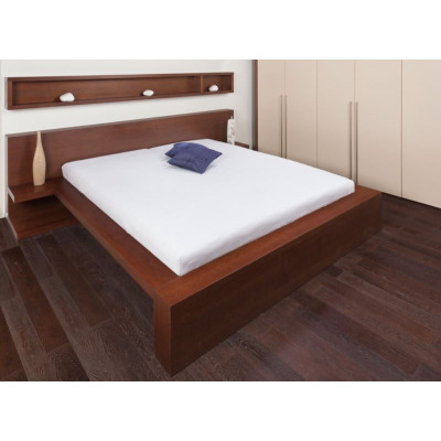 Jersey prostěradlo - bílá 180x200 cm