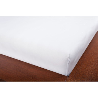 Jersey prostěradlo - bílá 90x200 cm