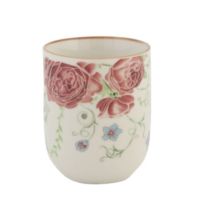Kalíšek na čaj pivoňky - pr 6x8 cm / 0,1L