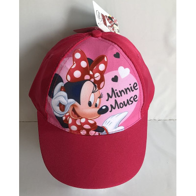 Kšiltovka Minnie růžová vel.52 Polyester