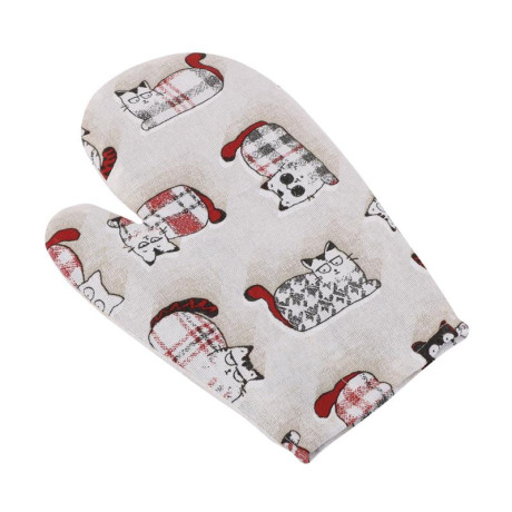 Kuchyňská chňapka - červená kočka