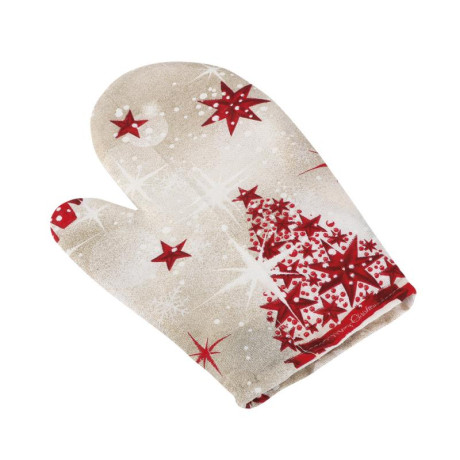 Kuchyňská chňapka - červený stromeček