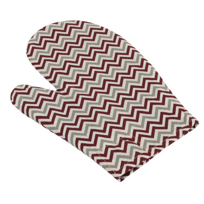 Kuchyňská chňapka - chevron bordó