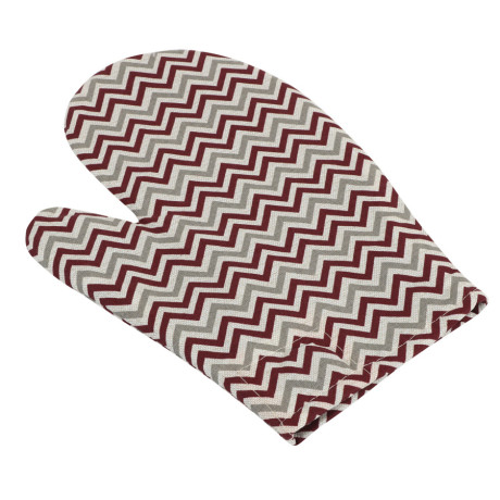 Kuchyňská chňapka - chevron bordó