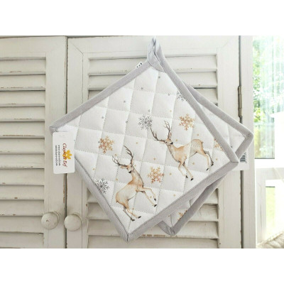 Kuchyňská chňapka - podložka Pastel Christmas - 20x20 cm