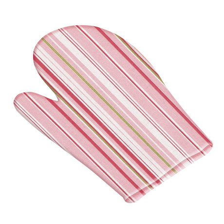 Kuchyňská chňapka - růžový proužek