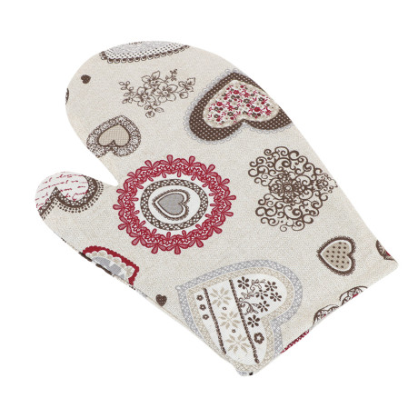 Kuchyňská chňapka - srdíčkový rej