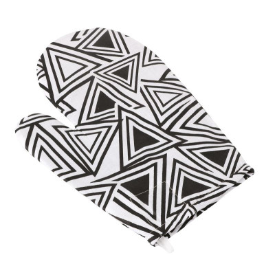 Kuchyňská chňapka - trojúhelníky černé