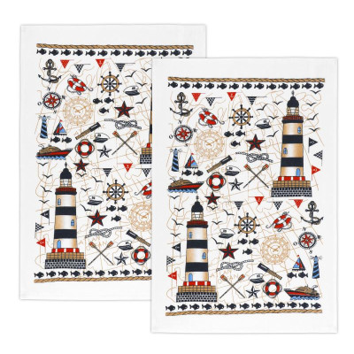 Kuchyňské utěrky - sada 2 kusů - Moře