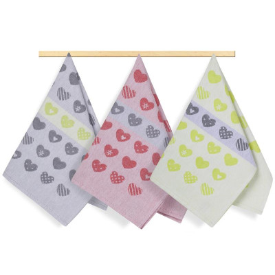 Kuchyňské utěrky - srdíčka