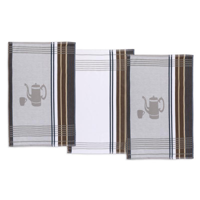 Kuchyňské utěrky - šedá konvička